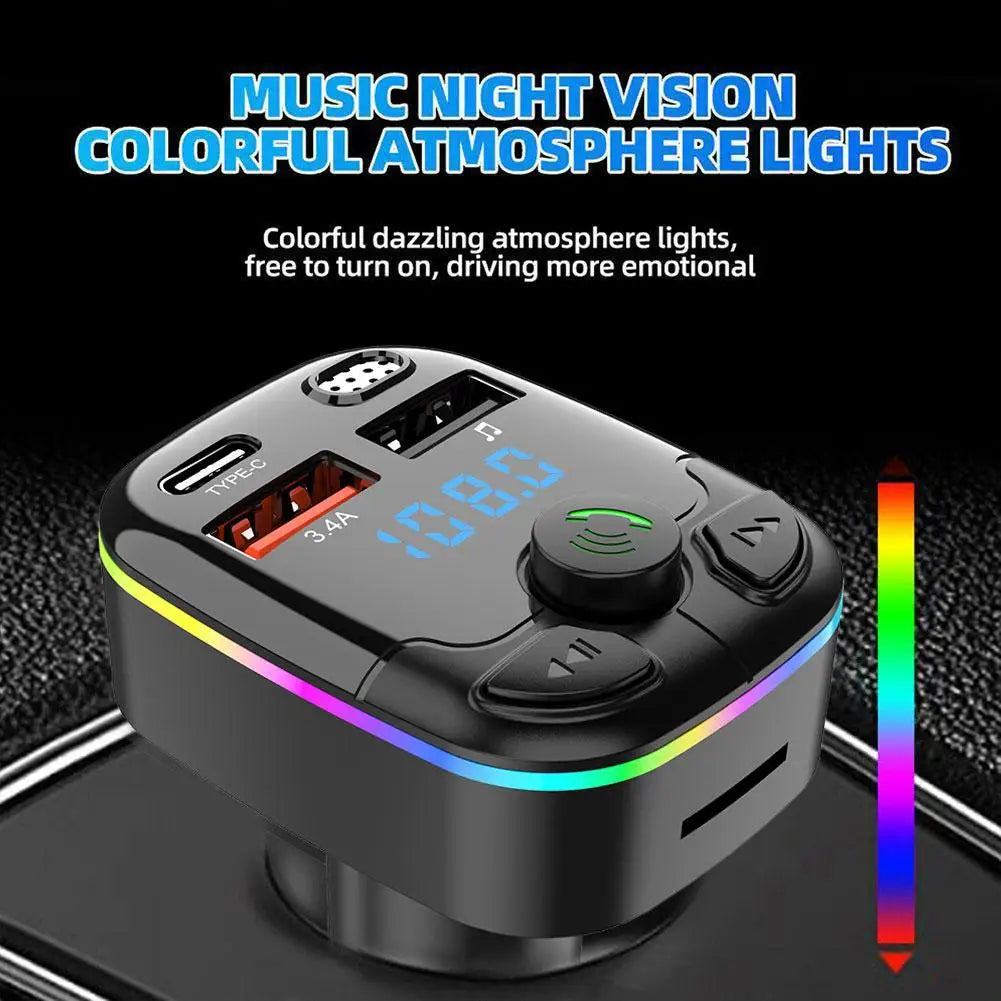 "MusiCar" Car Bluetooth 5.0 FM Transmitter | "MusiCar" Trasmettitore bluetooth per auto da accendisigari.