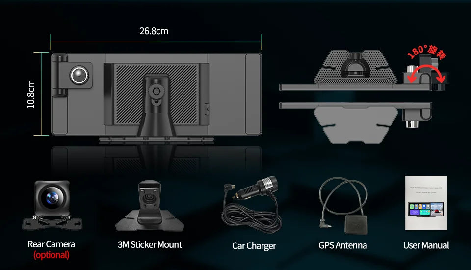 CarPlay By Black0utStore 11.3" Monitor + DashCam