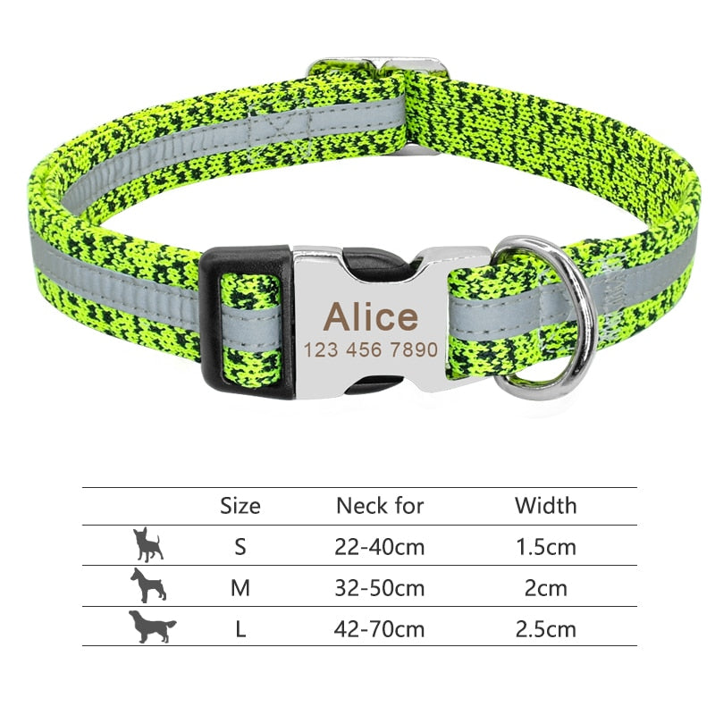 Personalized Nylon Collar for Dog | Collare Personalizzato in Nylon per Cani