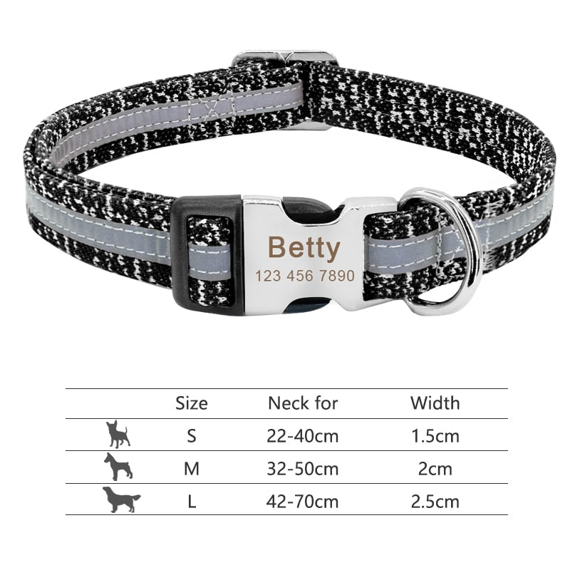 Personalized Nylon Collar for Dog | Collare Personalizzato in Nylon per Cani
