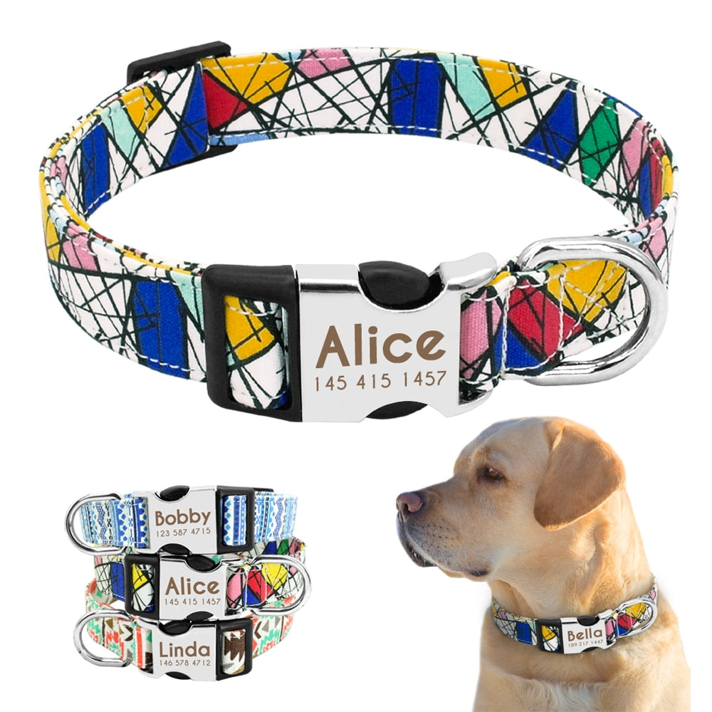 Personalized Nylon Collar for Dog | Collare Personalizzato in Nylon per Cani