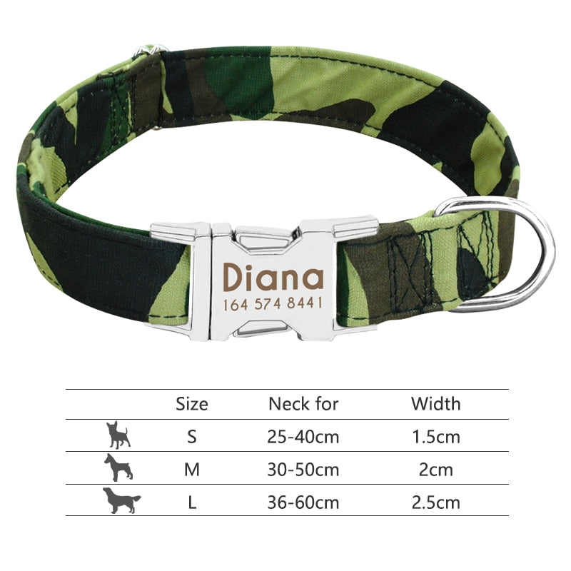 Personalized Nylon Collar for Dog | Collare Personalizzato in Nylon per Cani