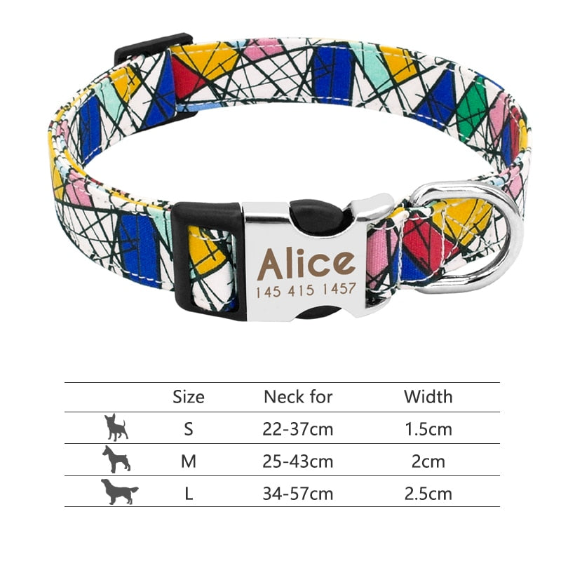 Personalized Nylon Collar for Dog | Collare Personalizzato in Nylon per Cani