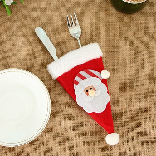 Christmas Hat Cutlery Pocket | Christmas Holidays