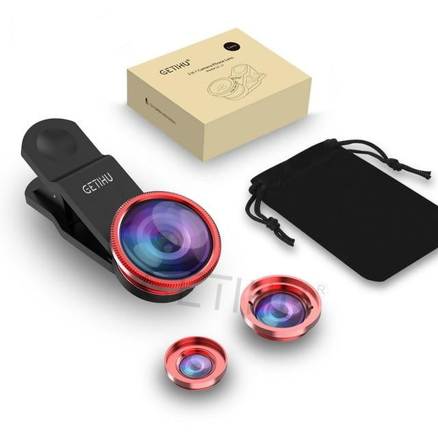 Universal Lens  3in1 WideAngle / Macro / Fisheye | Black0ut