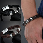 Titan Leather Bracelet | Black0ut