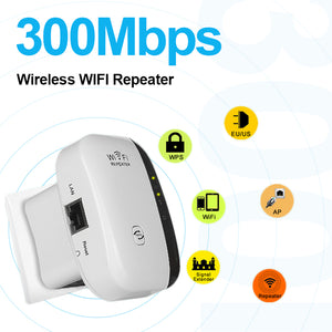 WiFaster Amplifier WiFi Extender 300Mbps Wireless | Black0ut