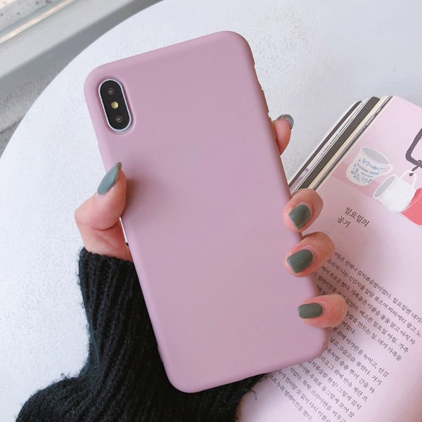 NEW Color Cases For Iphone XR X XS Max 6 - 7 - 8 Plus | Black0ut
