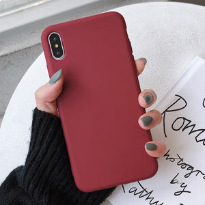 NEW Color Cases For Iphone XR X XS Max 6 - 7 - 8 Plus | Black0ut