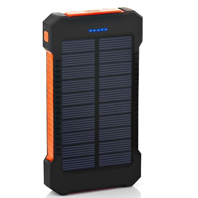 Wireless Solar Charger Power Bank 30000 mAh Black
