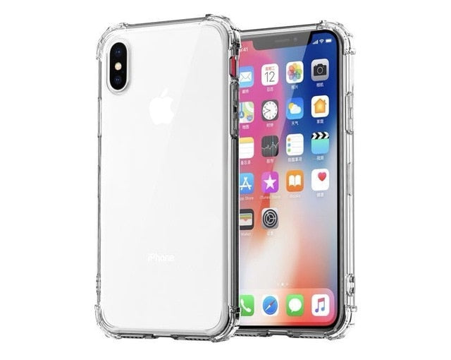 Bumper Cover Transparent For iPhone X -  X Max - 8 - 7 - 6  | Black0ut