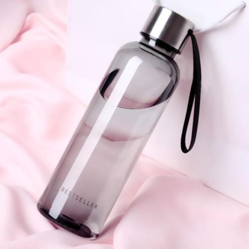 Eco-Friendly Water Bottle with Carry Strap 500ml | Black0ut